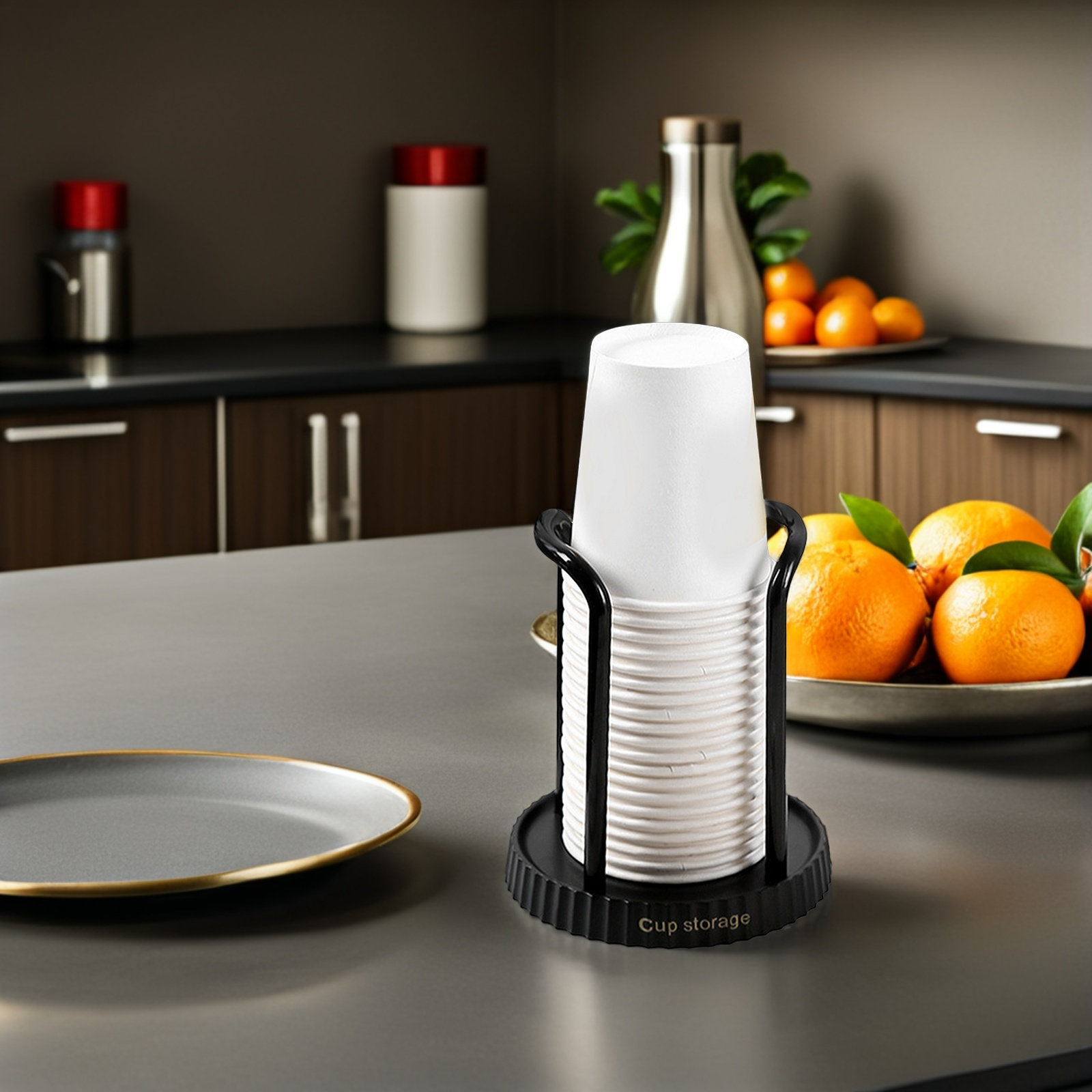 2Pcs Disposable Cup Dispenser  - Coffee Tea Organizer ulasan dan harga