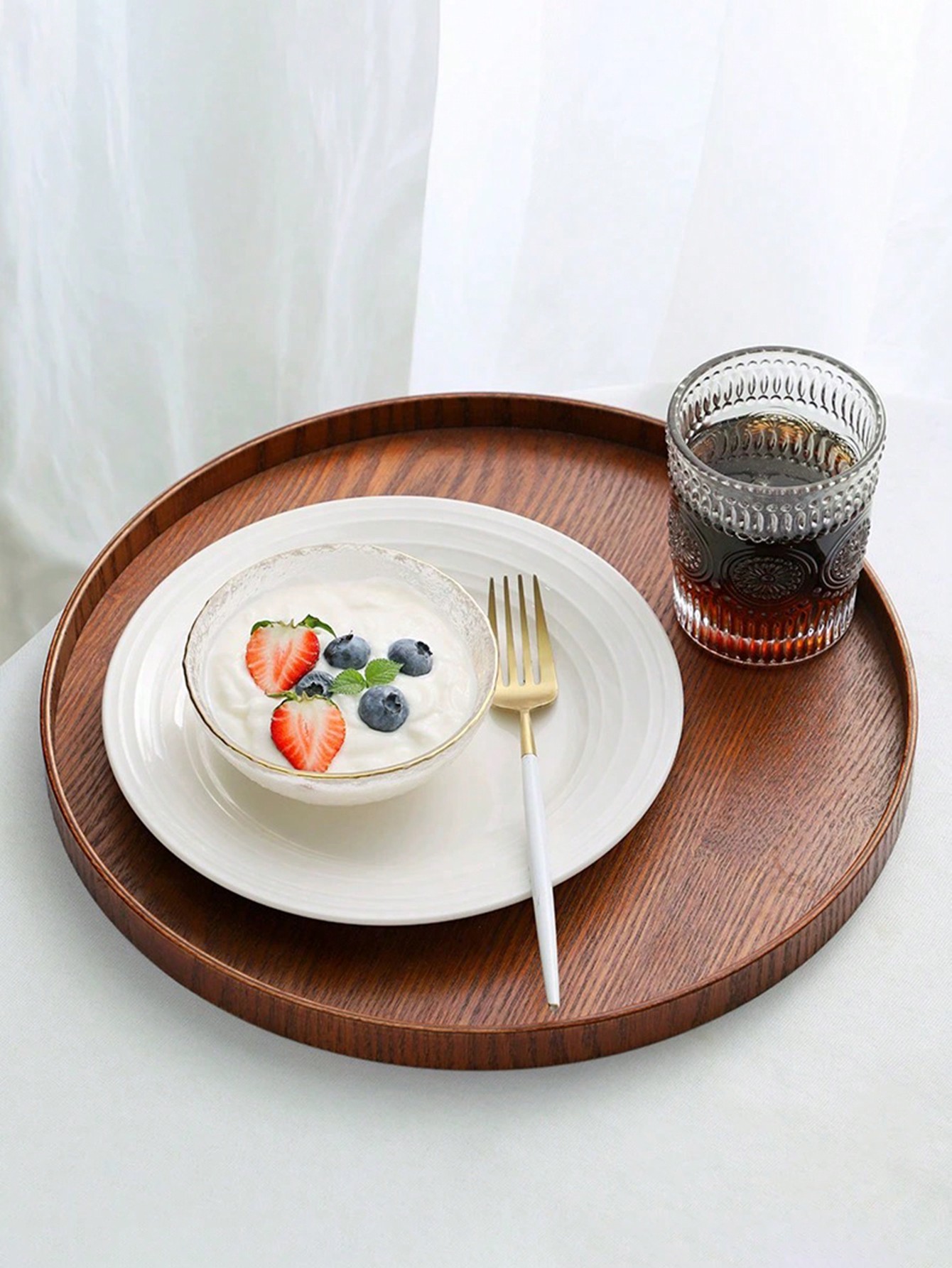 1pc/3pcs Natural Wooden Servin - Coffee Tea Organizer ulasan dan harga