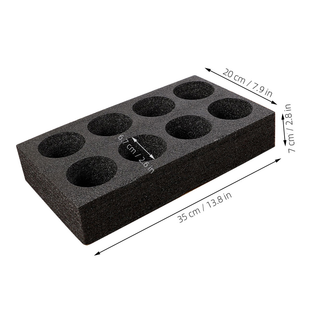 4Pcs 8-Hole Beverage Cup Tray  - Coffee Tea Cups ulasan dan harga