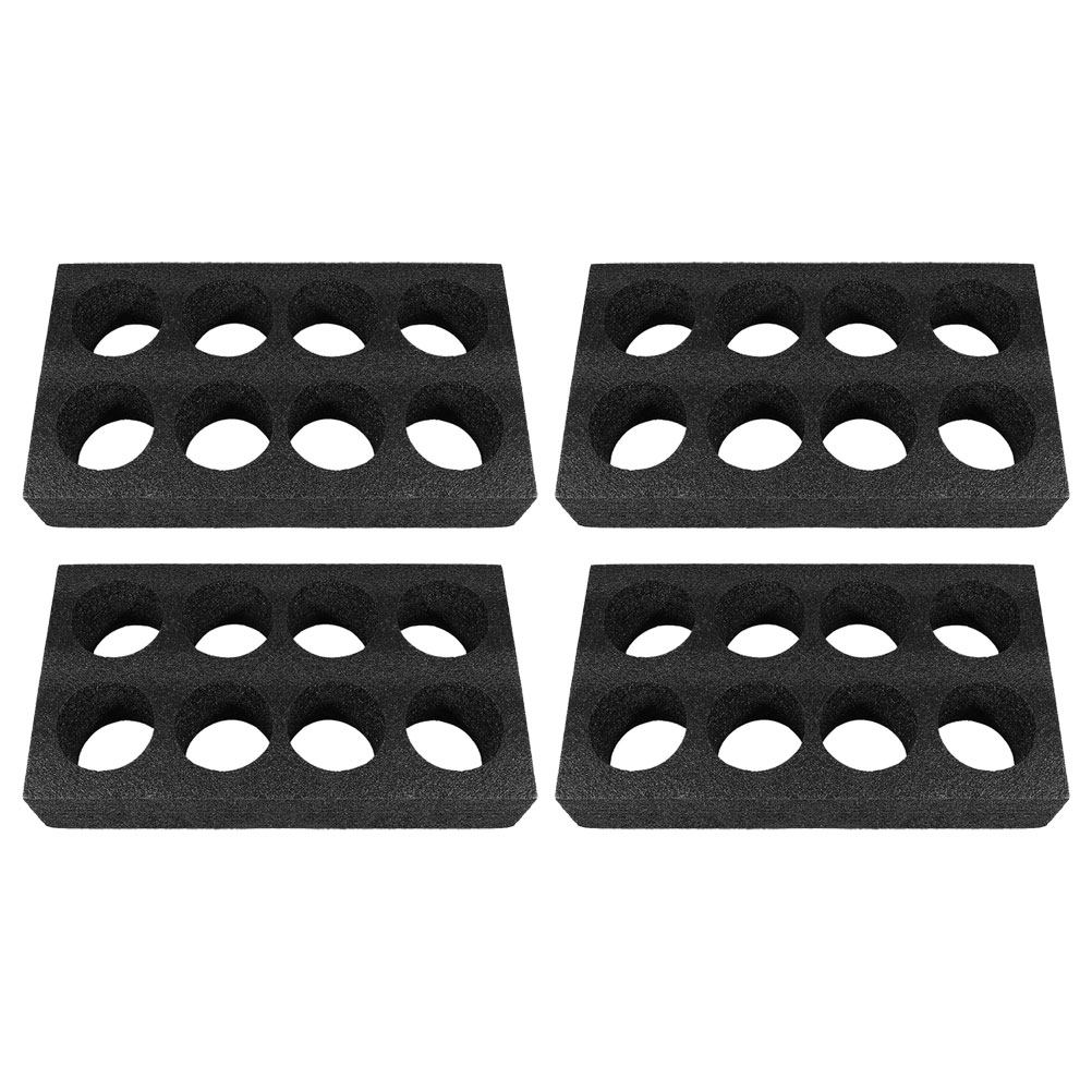 4Pcs 8-Hole Beverage Cup Tray  - Coffee Tea Cups ulasan dan harga