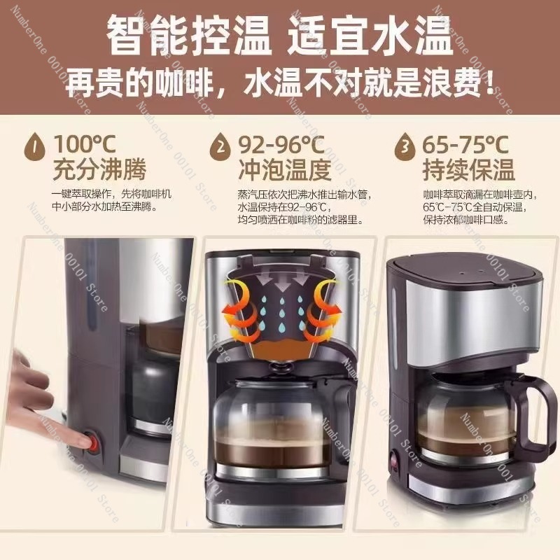 Compact Home Drip Coffee Maker - Coffee Tea Maker Combo ulasan dan harga
