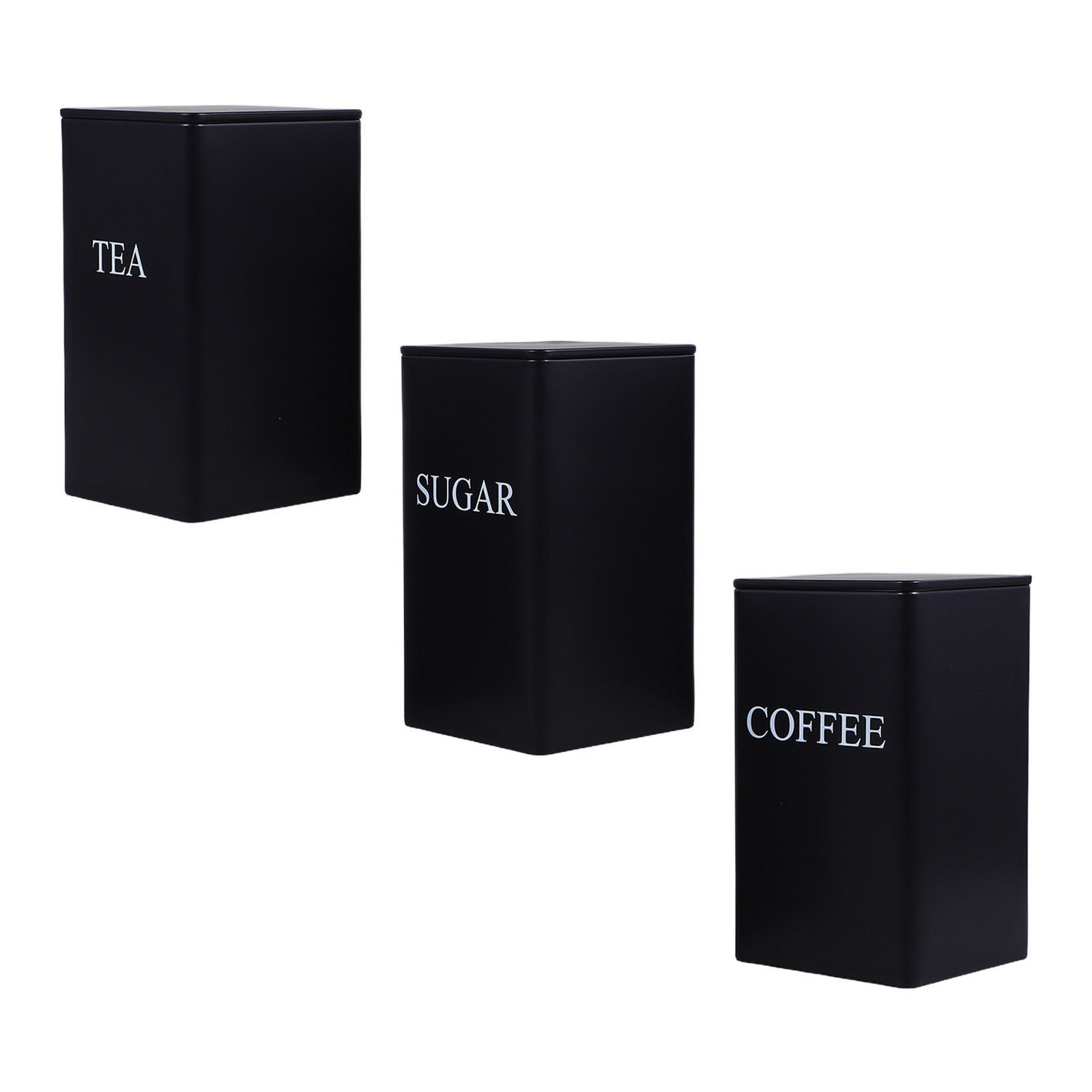 3Pcs Kitchen Storage Canisters - Coffee Tea Organizer ulasan dan harga