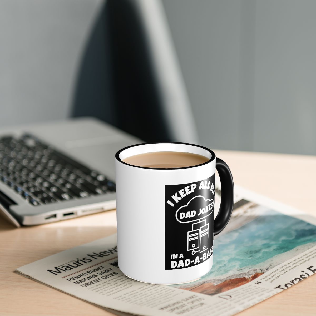 I Keep All My Dad Jokes In A D - Coffee Tea Joke ulasan dan harga