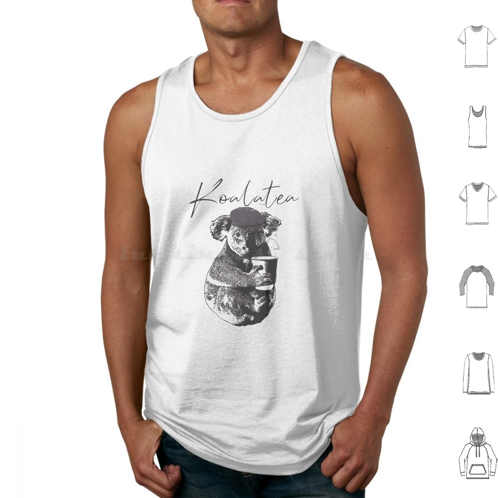 Koalatea Tank Tops Vest Sleeve - Coffee Tea Joke ulasan dan harga