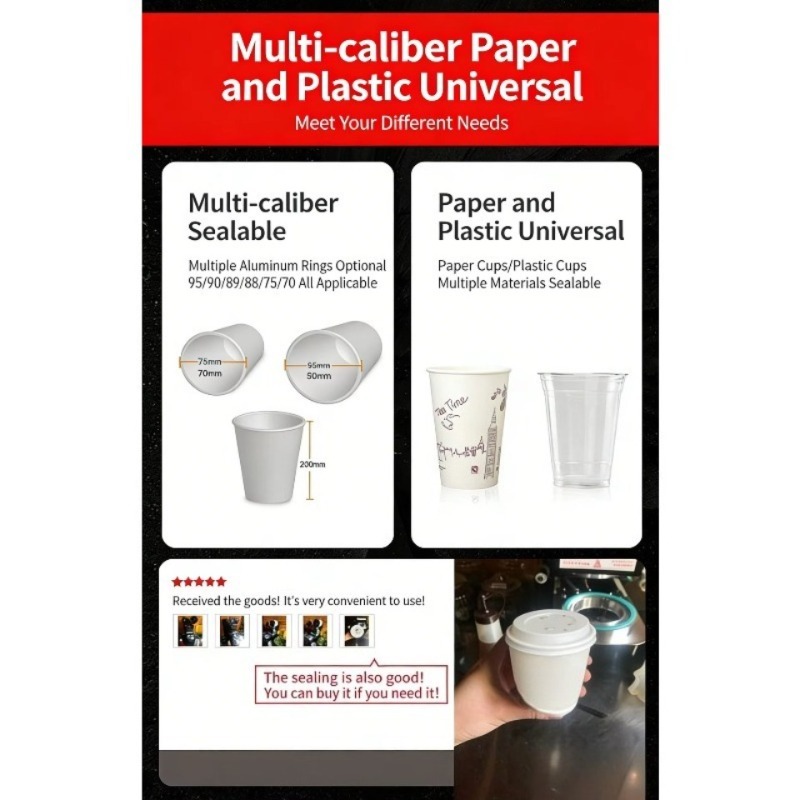Automatic Plastic Cup Sealing  - Coffee Tea Cups ulasan dan harga