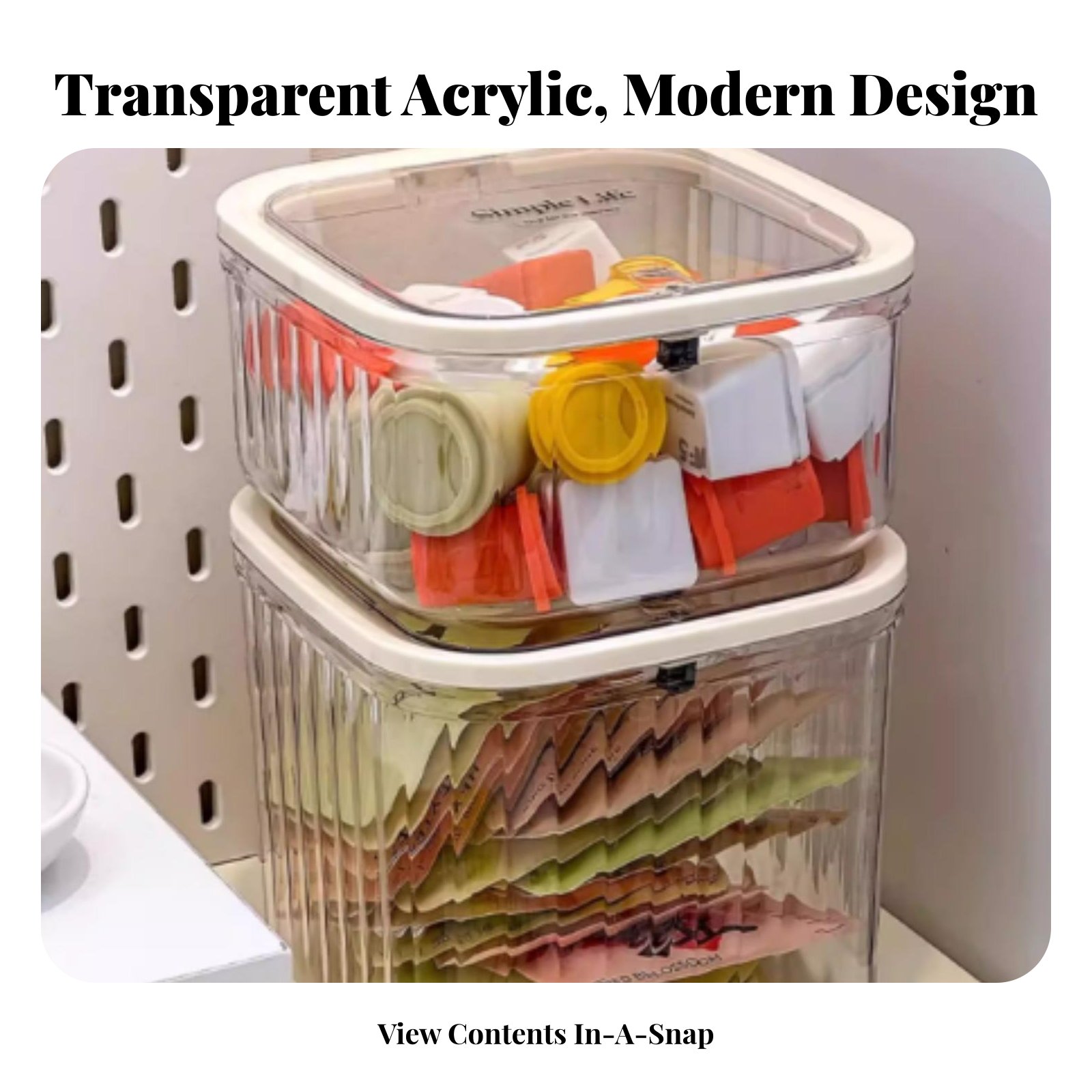 Plastic Tea Bag Storage Box La - Coffee Tea Organizer ulasan dan harga
