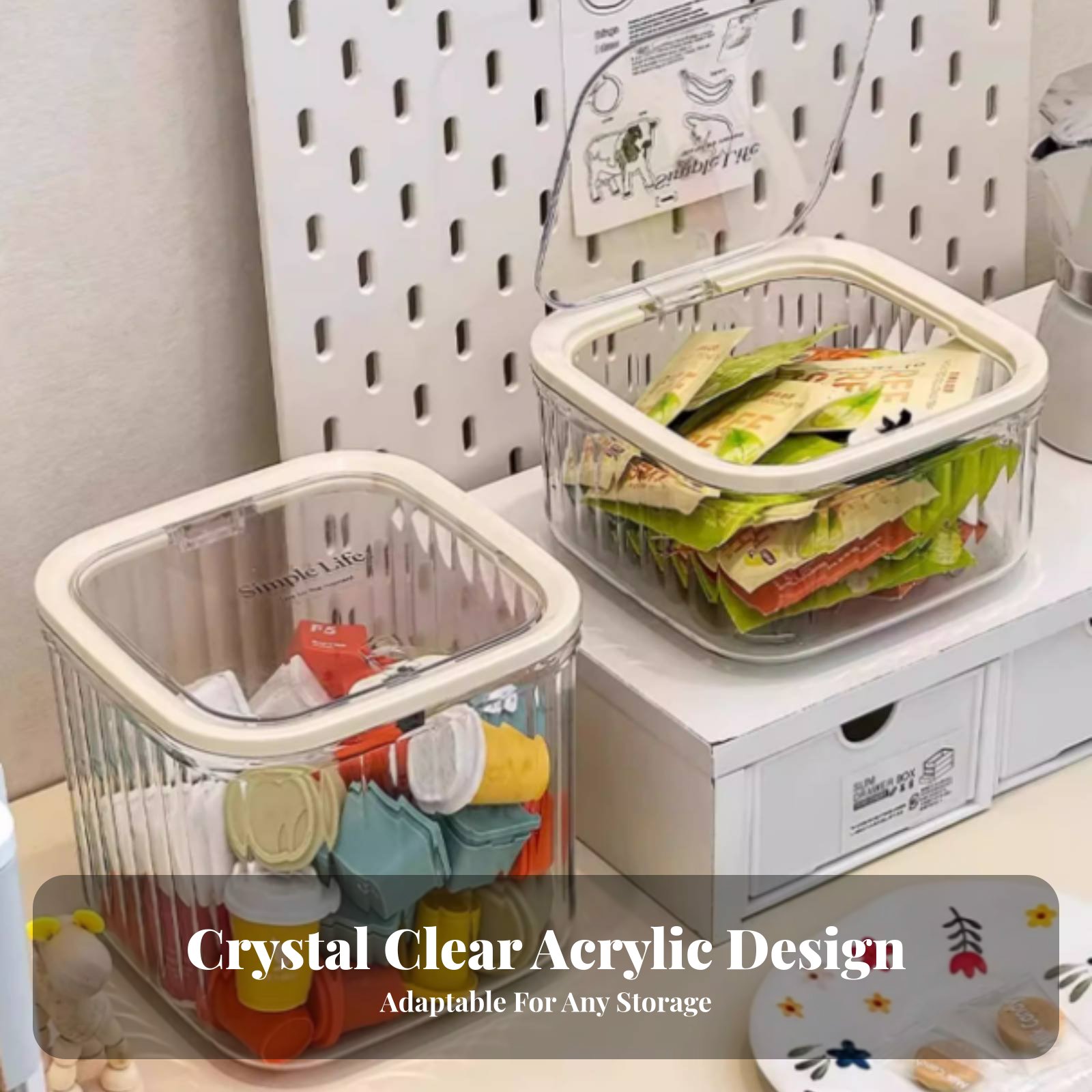 Plastic Tea Bag Storage Box La - Coffee Tea Organizer ulasan dan harga