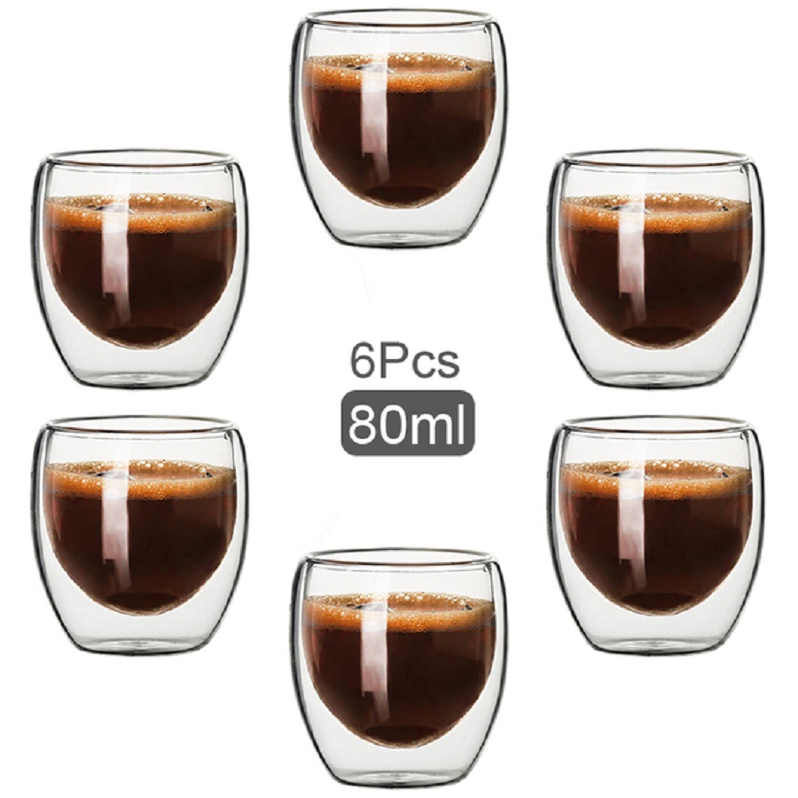 Double Walled Glass Coffee Mug - Coffee Tea Mix ulasan dan harga