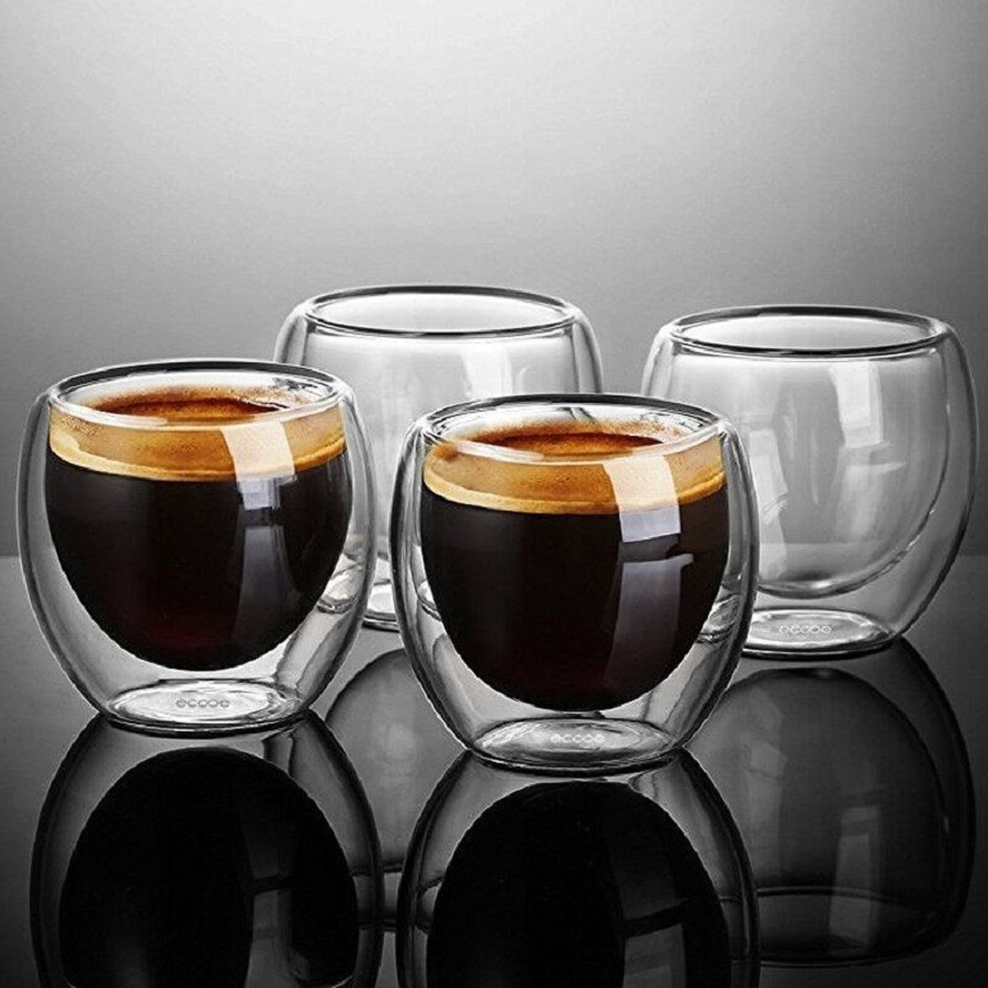 Double Walled Glass Coffee Mug - Coffee Tea Mix ulasan dan harga