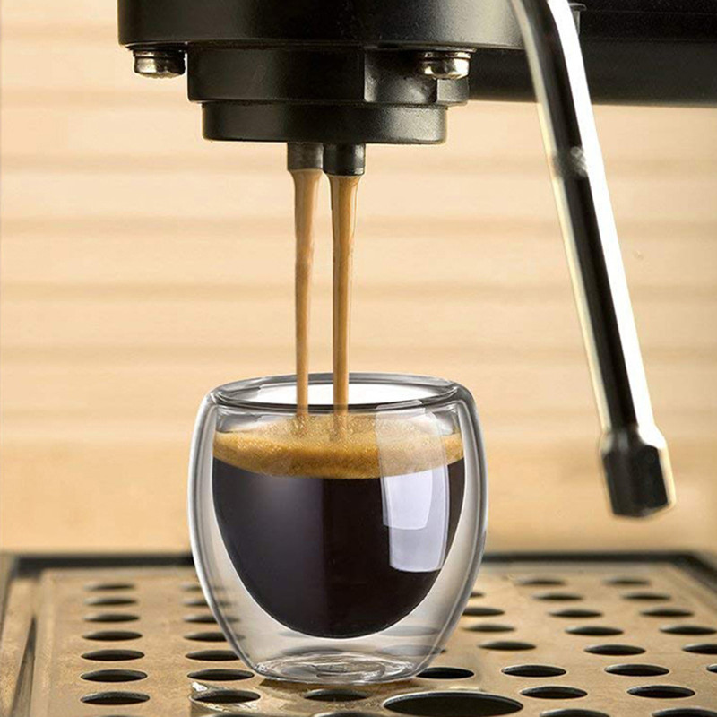 Double Walled Glass Coffee Mug - Coffee Tea Mix ulasan dan harga