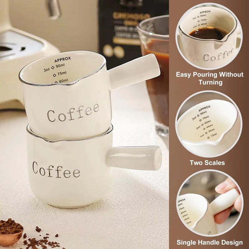 Mini Ceramic Coffee Cup with H - Coffee Tea Cups ulasan dan harga