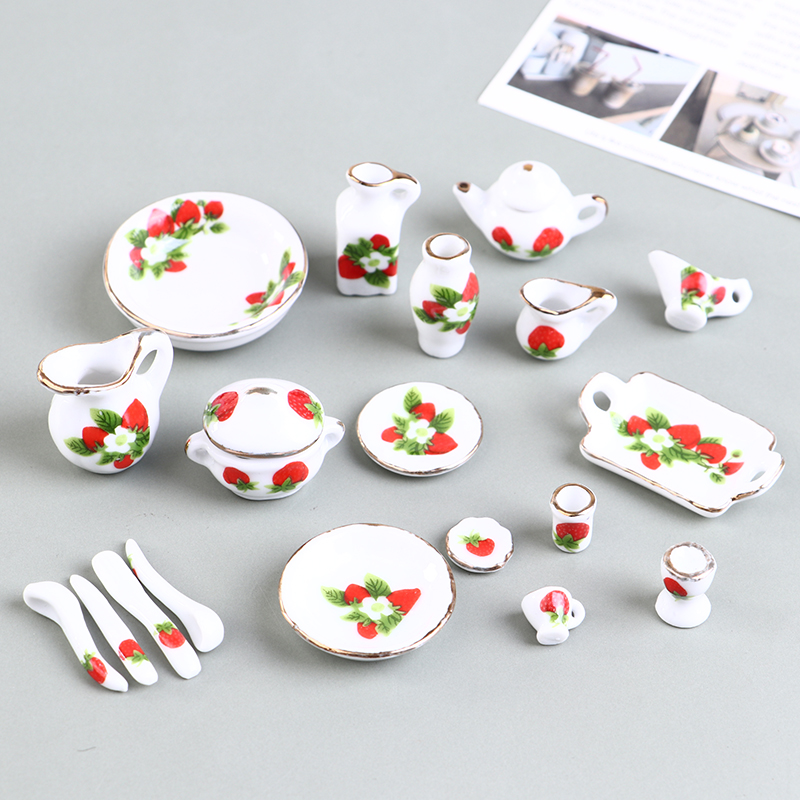 1 Set 1:12 Miniature Doll Hous - Coffee Tea Mix ulasan dan harga