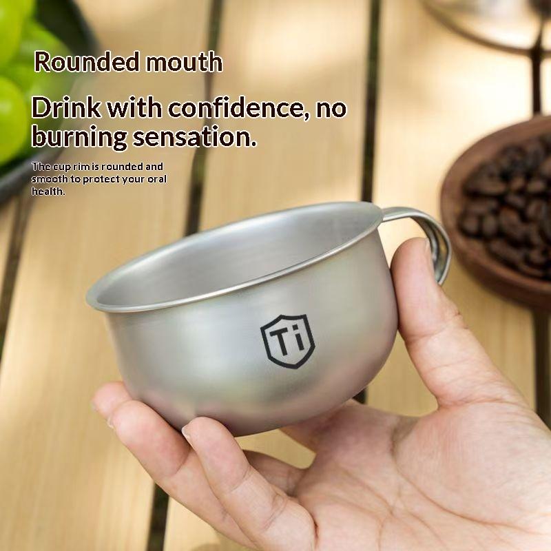 MINI Camping Water Cup Titaniu - Coffee Tea Equipment ulasan dan harga