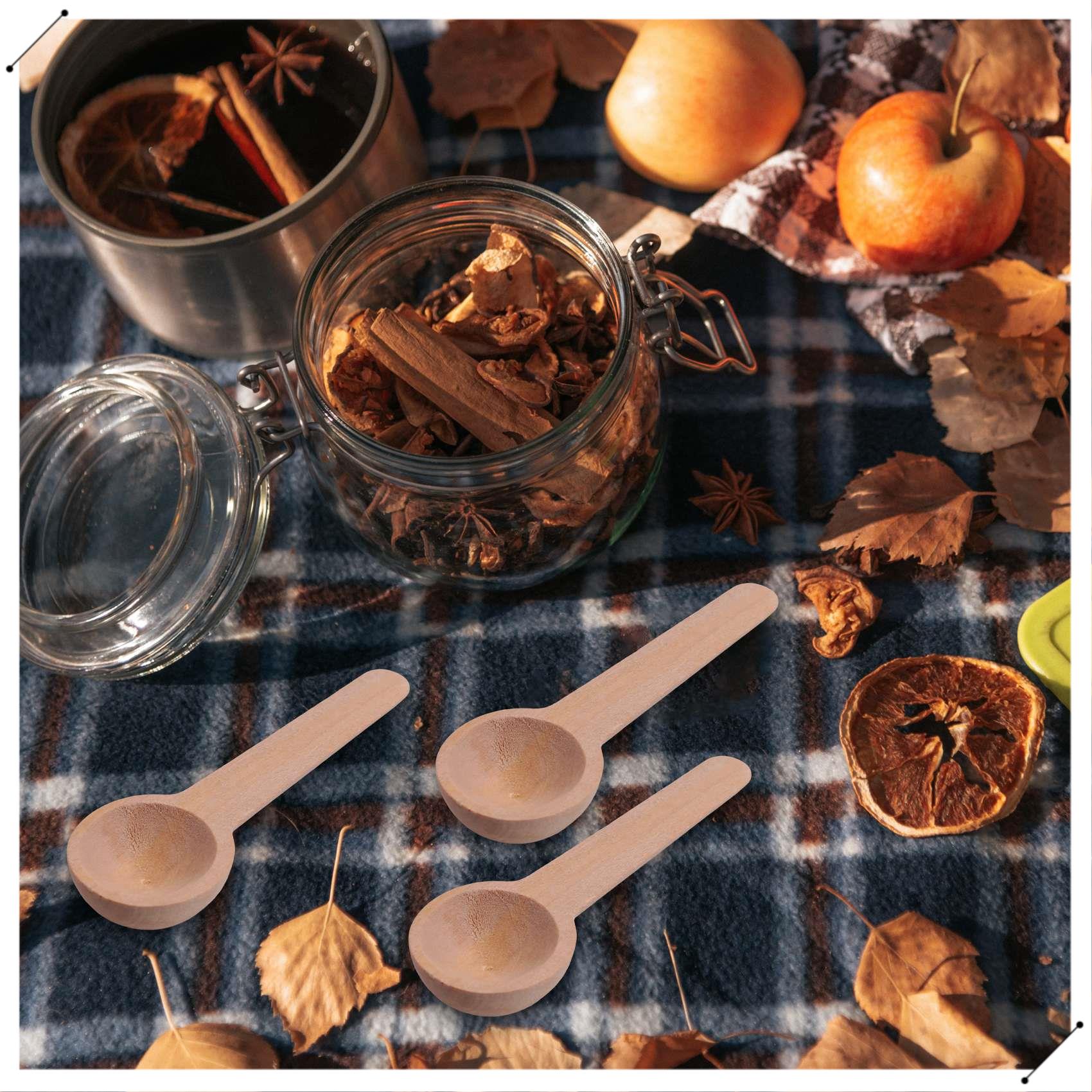 100 Pieces Mini Wooden Spoons  - Coffee Tea Equipment ulasan dan harga