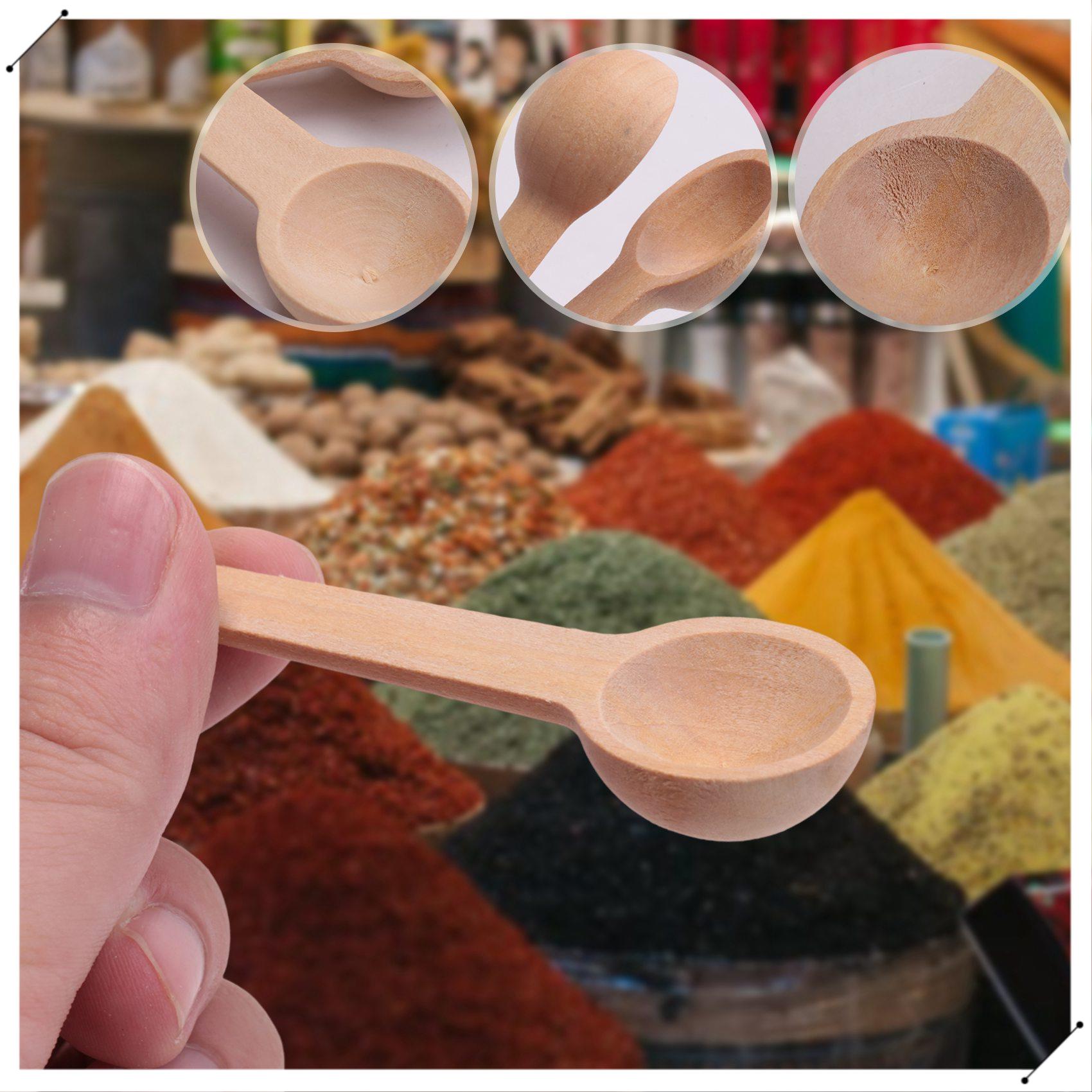 100 Pieces Mini Wooden Spoons  - Coffee Tea Equipment ulasan dan harga