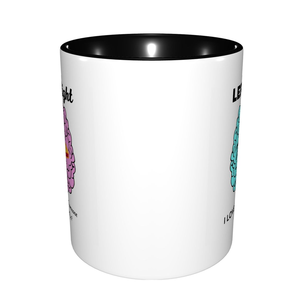 Left Right Brain Hemisphere Pi - Coffee Tea Joke ulasan dan harga