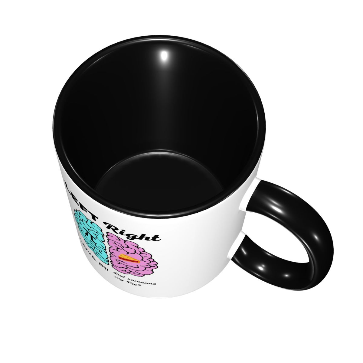 Left Right Brain Hemisphere Pi - Coffee Tea Joke ulasan dan harga