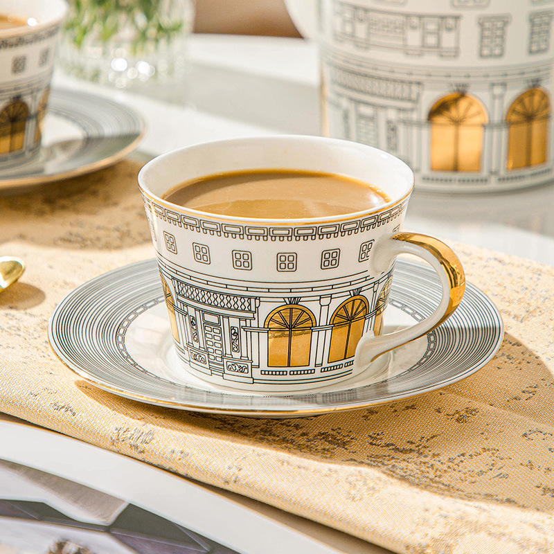 Architectural Cup and Saucer C - Coffee Tea Mix ulasan dan harga